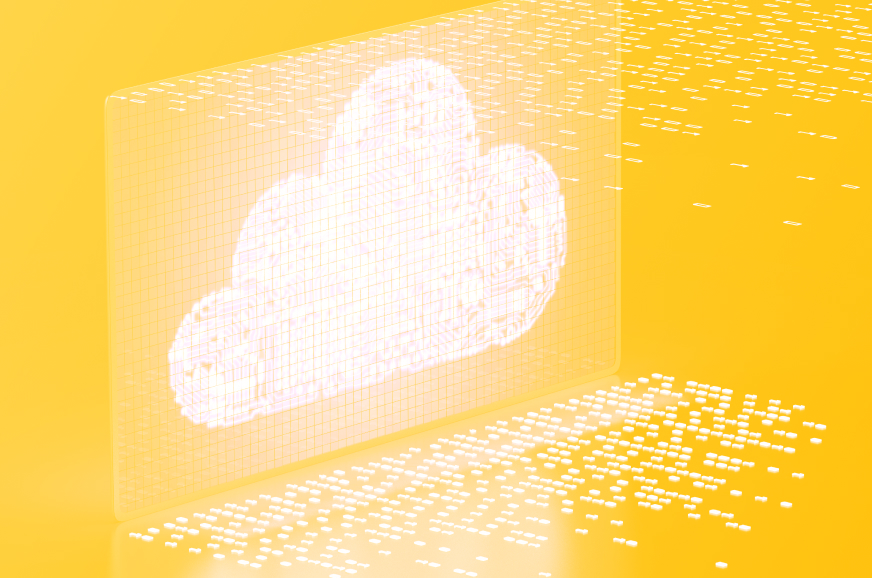 cloud illustration in pixels