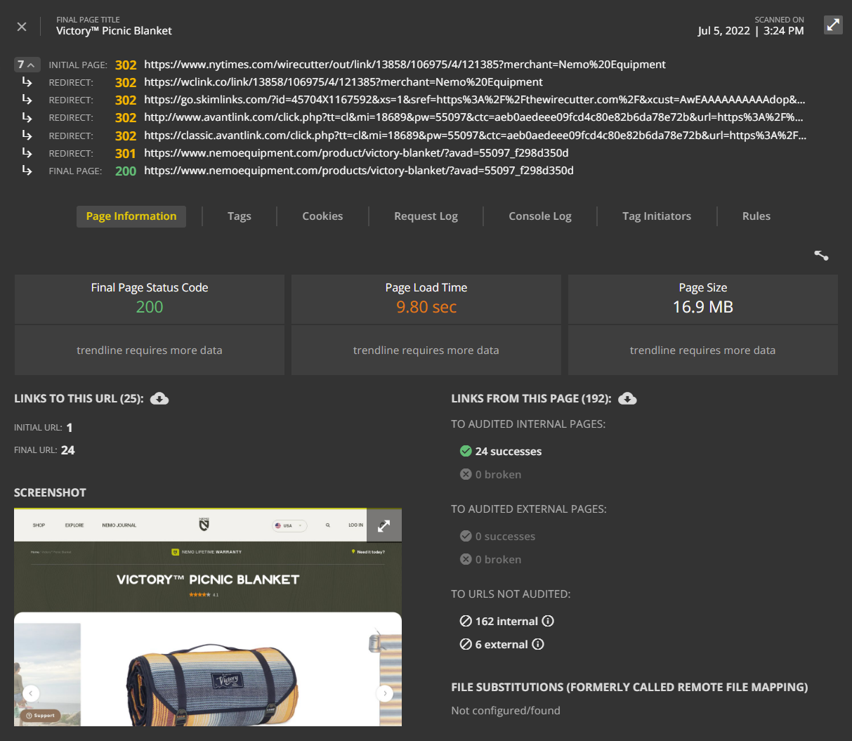 Page details use cases