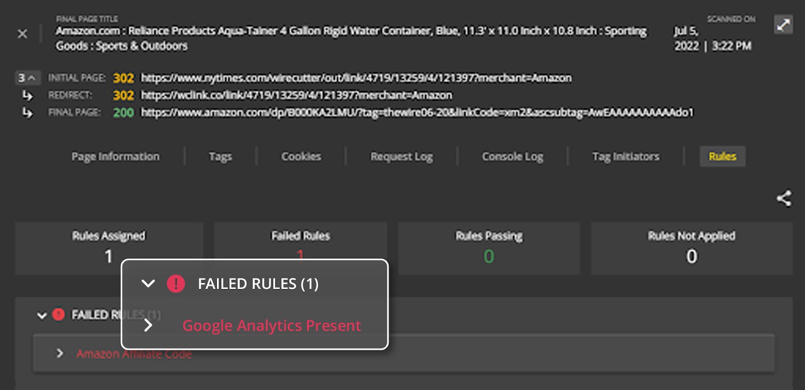 Page details use cases