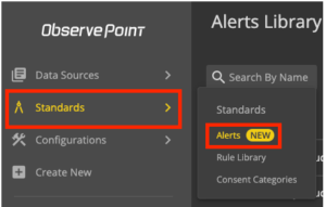 Screenshot showing alert creation