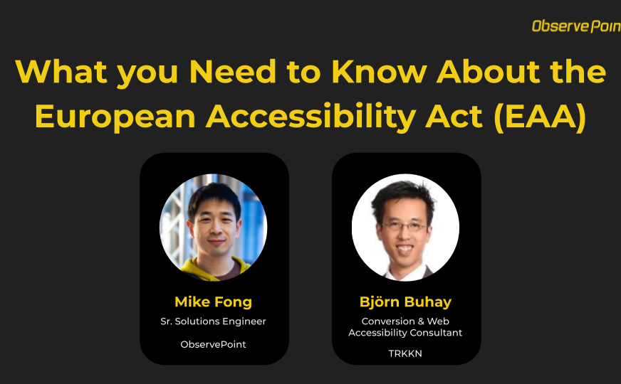 What you Need to Know About the European Accessibility Act (EAA), Pictures of Mike Fong and Bjorn Buhay