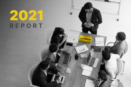 Co-workers in a conference room