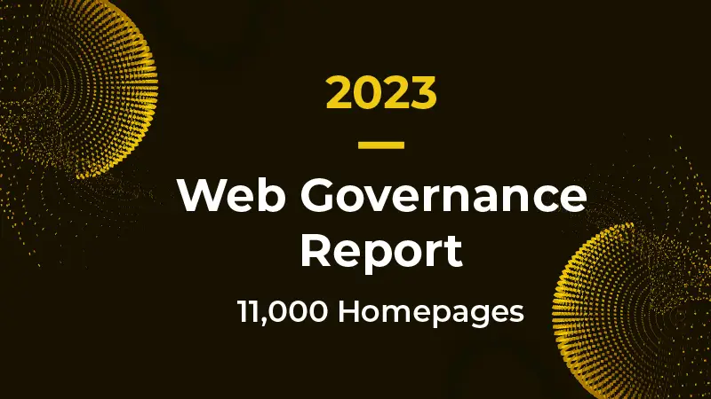 2023 Web Governance Report, 11000 homepages